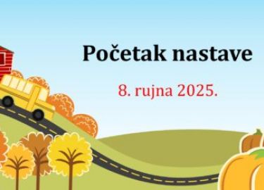 Obavijest-prvi dan nastave